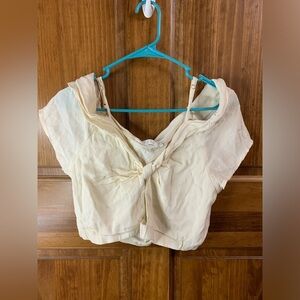 Women’s ASTR white crop top Tank Top size medium